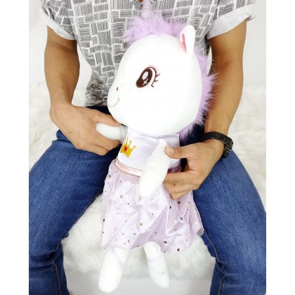 {M'SIA STOCK} Unicorn SoftToys/PlushToys/KidsToys 50cm 穿裙独角马娃娃玩具公仔50厘米 Patung Beruang