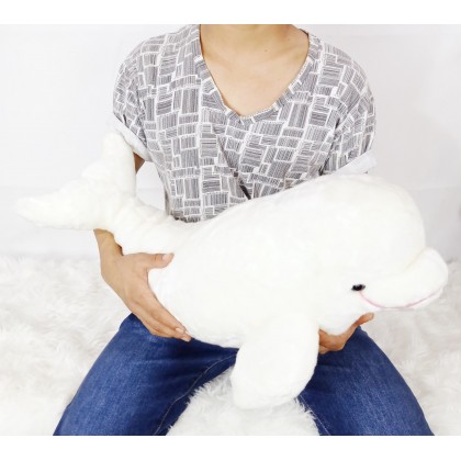 {M'SIA STOCK} Dolphin SoftToys/PlushToys/KidsToys 50cm 海豚娃娃玩具公仔50厘米 Patung Beruang