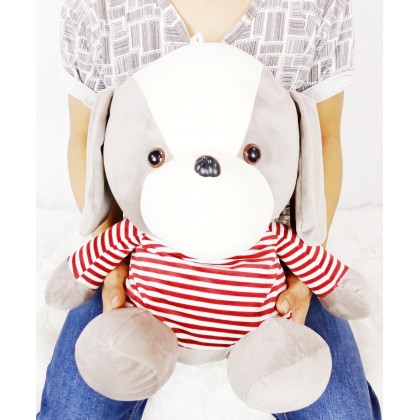 {M'SIA STOCK} Dog（Stretch Cotton）SoftToys/PlushToys/KidsToys 50cm 穿衣狗太空棉娃娃玩具公仔50厘米 Patung Beruang